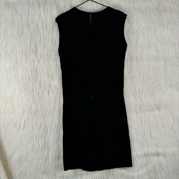 Sandro Womens Black Sleeveless Dress Open Keyhole Back (full) Crew Neck 2 / Med - Picture 5 of 13